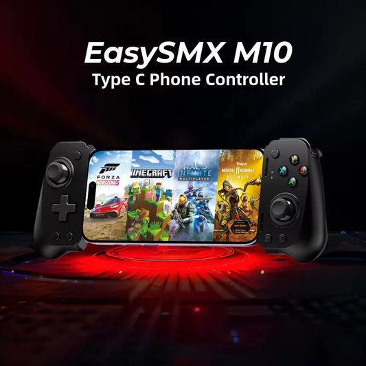 Easysmx M10 Type C Mobile Phone Controller for Android Phone, Xbox Game Pass, Iphone 15 Series, Hall Effect Trigger Joystick